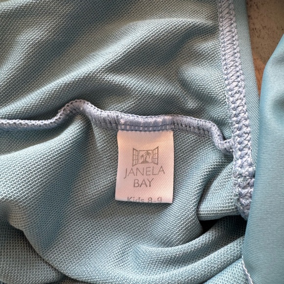 Janela Bay Peplum Top High Waisted Bottom Tankini Mix and Match Girls Swimsuit - Picture 7 of 11